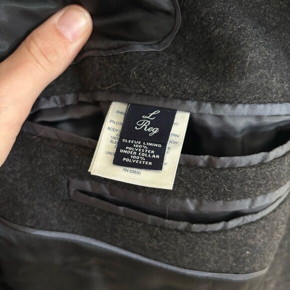 Men's Black Wool Overcoat men's large Twilight old money classic bloke-core - Picture 3 of 11